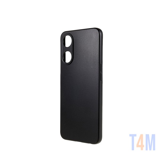 Capa de Silicone com Moldura de Câmera para Oppo A58 5g Preto